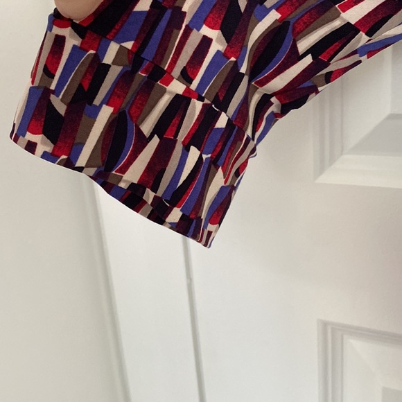 DIANE VON FURSTENBERG - Wrap dress novelty print 100% silk size 4 - Picture 3 of 5